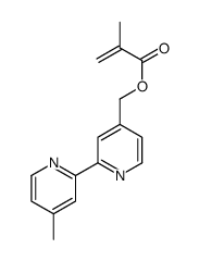 [2-(4-methylpyridin-2-yl)pyridin-4-yl]methyl 2-methylprop-2-enoate结构式