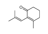 3-methyl-2-(2-methylprop-1-enyl)cyclohex-2-en-1-one Structure