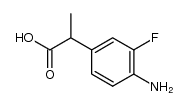 2-(4-amino-3-fluorophenyl)propionic acid结构式