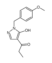 1-[5-hydroxy-1-(4-methoxybenzyl)-1H-pyrazol-4-yl]propan-1-one Structure