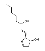 2β-[(E)-3-hydroxyoct-1-enyl]cyclopent-3-en-1α-ol结构式