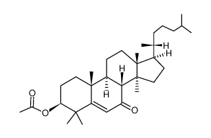 3β-acetoxy-lanost-5-en-7-one结构式