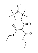 diethyl (1-oxyl-2,2,5,5-tetramethyl-3-pyrroline-3-carbonyl)-malonate结构式