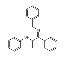 N-benzyl-1-phenyl-2-phenylselanylpropan-1-imine Structure