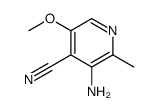 4-Pyridinecarbonitrile,3-amino-5-methoxy-2-methyl- Structure