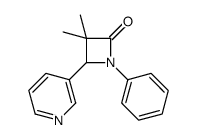 3,3-dimethyl-1-phenyl-4-pyridin-3-ylazetidin-2-one Structure