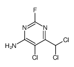 4-Pyrimidinamine, 5-chloro-6-(dichloromethyl)-2-fluoro Structure