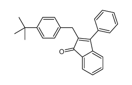 2-[(4-tert-butylphenyl)methyl]-3-phenylinden-1-one结构式