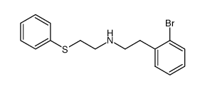 N-[2-(2-bromophenyl)ethyl]-2-(phenylthio)ethylamine Structure