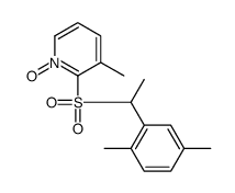 2-[1-(2,5-dimethylphenyl)ethylsulfonyl]-3-methyl-1-oxidopyridin-1-ium结构式