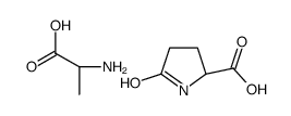 5-oxo-L-proline, compound with DL-alanine (1:1) Structure