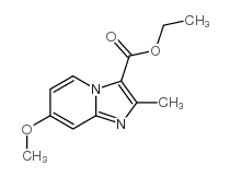 7-甲氧基-2-甲基-咪唑并[1,2-a]吡啶-3-羧酸乙酯结构式