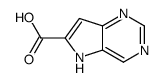 5H-吡咯并[3,2-d]嘧啶-6-羧酸结构式