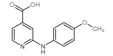 2-[(4-methoxyphenyl)amino]isonicotinic acid Structure