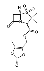 (5-methyl-2-oxo-1,3-dioxol-4-yl)methyl penicillanate 1,1-dioxide结构式