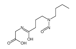 2-[4-[butyl(nitroso)amino]butanoylamino]acetic acid结构式
