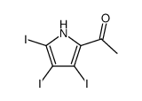 1-(3,4,5-triiodo-pyrrol-2-yl)-ethanone Structure