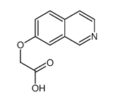 7-异喹啉氧基乙酸结构式