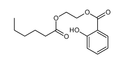 2-hexanoyloxyethyl 2-hydroxybenzoate结构式