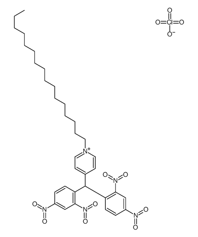 4-[bis(2,4-dinitrophenyl)methyl]-1-hexadecylpyridin-1-ium,perchlorate结构式