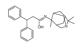 Benzenepropanamide, β-phenyl-N-(4,8,8-trimethyl-1-azatricyclo(3.3.1.1(sup 3,7))dec-4-yl)结构式