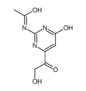 N-[6-(2-hydroxyacetyl)-4-oxo-1H-pyrimidin-2-yl]acetamide Structure