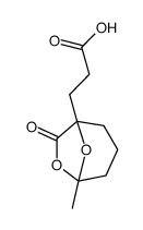 3-(5-methyl-7-oxo-6,8-dioxabicyclo[3.2.1]octan-1-yl)propanoic acid结构式