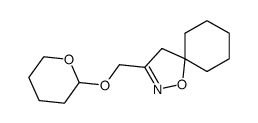 3-(((tetrahydro-2H-pyran-2-yl)oxy)methyl)-1-oxa-2-azaspiro[4.5]dec-2-ene结构式