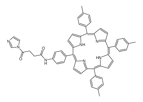 4-(1H-imidazol-1-yl)-4-oxo-N-(4-(10,15,20-tri-p-tolylporphyrin-5-yl)phenyl)butanamide Structure