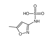 (5-methyl-1,2-oxazol-3-yl)sulfamic acid结构式