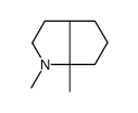 1,6a-dimethyl-2,3,3a,4,5,6-hexahydrocyclopenta[b]pyrrole结构式