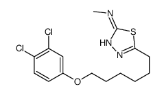 5-[6-(3,4-dichlorophenoxy)hexyl]-N-methyl-1,3,4-thiadiazol-2-amine Structure