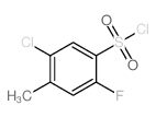 5-Chloro-2-fluoro-4-methylbenzenesulfonyl chloride结构式