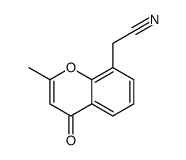 2-(2-methyl-4-oxochromen-8-yl)acetonitrile Structure