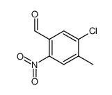 5-chloro-4-methyl-2-nitro-benzaldehyde结构式