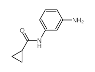 N-(3-氨基苯基)环丙烷羧酰胺结构式