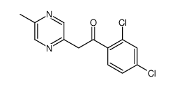 1-(2,4-dichlorophenyl)-2-(5-methylpyrazin-2-yl)ethanone Structure