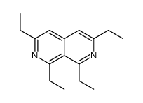 1,3,6,8-tetraethyl-2,7-naphthyridine Structure