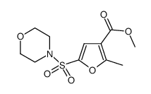 methyl 2-methyl-5-(morpholinosulfonyl)furan-3-carboxylate Structure