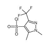 1,5-dimethyl-3-(trifluoromethyl)-1h-pyrazole-4-sulfonyl chloride结构式