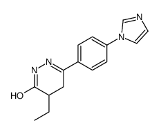 5-ethyl-3-(4-imidazol-1-ylphenyl)-4,5-dihydro-1H-pyridazin-6-one结构式