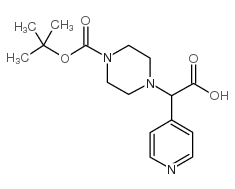 1-boc-4-(carboxy-pyridin-4-yl-methyl)-piperazine Structure