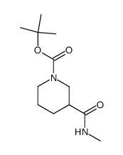 3-methylcarbamoyl-piperidine-1-carboxylic acid tert-butyl ester结构式