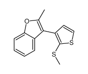 2-methyl-3-(2-methylsulfanylthiophen-3-yl)-1-benzofuran结构式