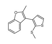 2-methyl-3-(2-methylsulfanylthiophen-3-yl)-1-benzofuran Structure