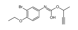 but-3-yn-2-yl N-(3-bromo-4-ethoxyphenyl)carbamate结构式