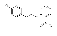 methyl 2-[3-(4-chlorophenyl)propyl]benzoate Structure