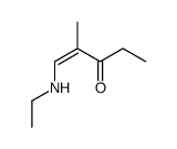 1-(ethylamino)-2-methylpent-1-en-3-one结构式