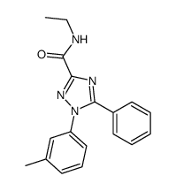 N-ethyl-1-(3-methylphenyl)-5-phenyl-1,2,4-triazole-3-carboxamide结构式