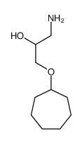 1-amino-3-cycloheptyloxypropan-2-ol结构式